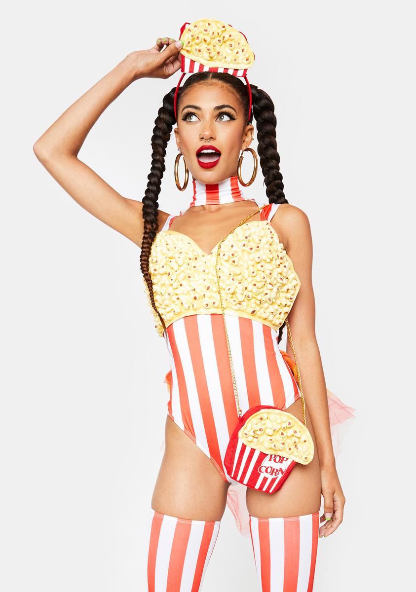 Striped Popcorn Tulle Bodysuit Costume – Dolls Kill